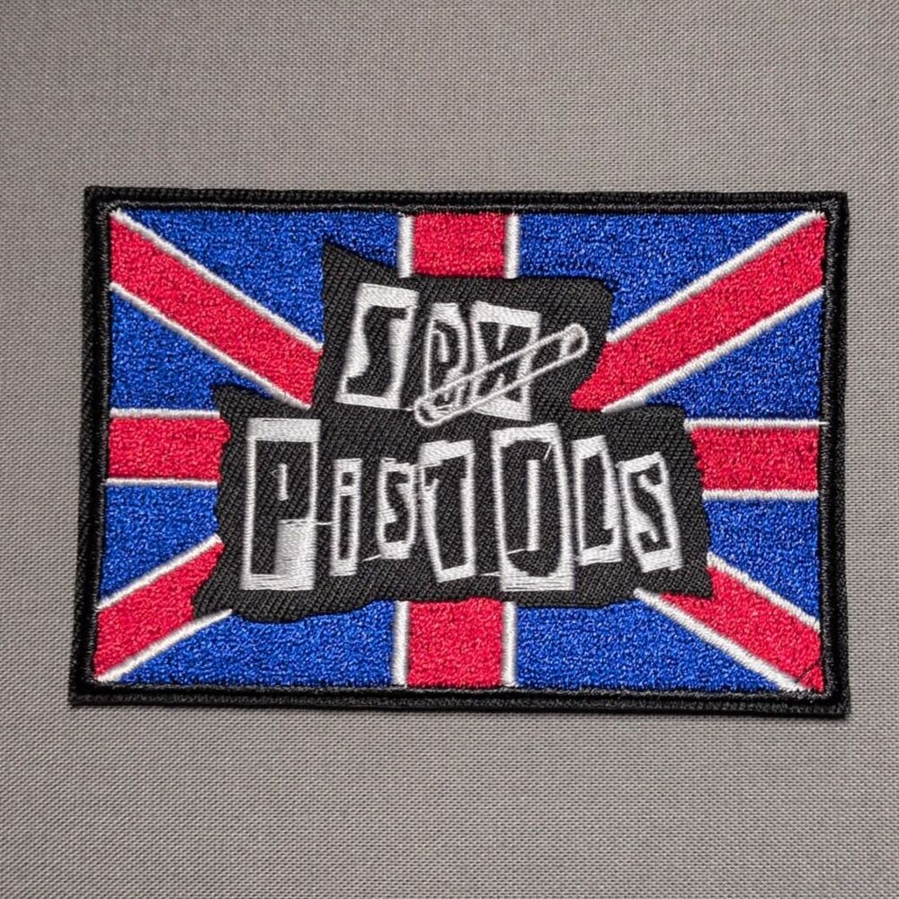 Sex Pistols Union Jack Iron On Patch | Punk Rock Band Patch